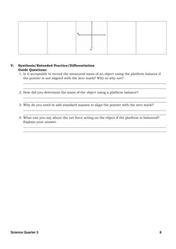 Q3 - WS - Science 7 - Lesson 3 - Week 3 | PDF | Force | Tension (Physics)