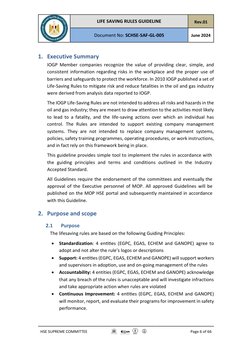 LIFE SAVING RULES GUIDELINE 
Rev.01 
Document No: SCHSE-SAF-GL-005 
June 2024 
 
HSE SUPREME COMMITTEE 
 
Page 6 of 66 
 
1