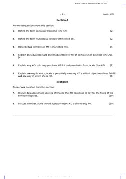 SPEC/3/BUSMT/BP1/ENG/TZ0/
Downloaded by Ricardo Antonio Millan Gutierrez 
– 4 –
0000 – 5001
Section A
Answer all questions fr