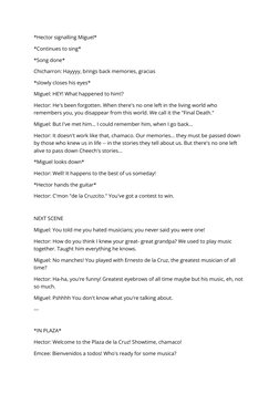 Coco Movie Script Excerpts | PDF