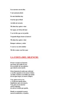 Los cuernos con tu dios 
Y mi sentencia dictó 
En mis tinieblas hay 
Una luz que al final 
Arrulla mi corazón 
Mi alma hoy qu