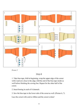 Free Corset Belt Pattern & Tutorial | PDF | Seam (Sewing) | Corset