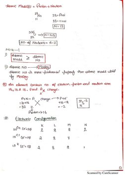 Nda Science Notes NDA Chemistry Handwritten Notes PDF | PDF