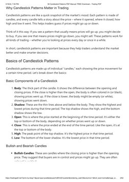 58 Candlestick Patterns Manual PDF | PDF | Market Trend | Technical ...