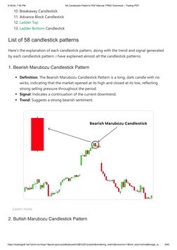 58 Candlestick Patterns Manual PDF | PDF | Market Trend | Technical ...