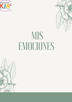 Cuadernillo de Terapia Emocional para Adultos | PDF | Las emociones ...