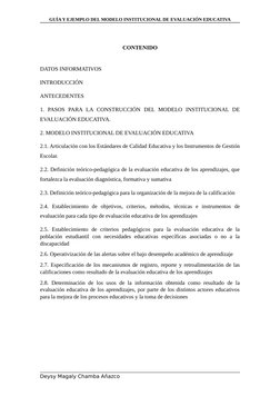 Modelo Institucional de Evaluación 2024 | PDF | Evaluación | Enseñando