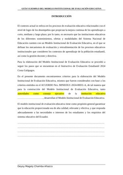 Modelo Institucional de Evaluación 2024 | PDF | Evaluación | Enseñando