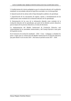 Modelo Institucional de Evaluación 2024 | PDF | Evaluación | Enseñando