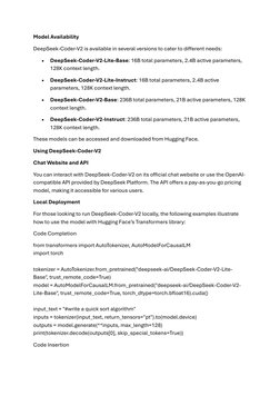DeepSeek-Coder-V2: Features & Usage Guide | PDF | Computing | Computer ...