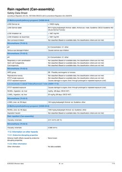 Rain Repellent Safety Data Sheet | PDF | Dangerous Goods | Safety