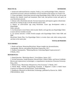 CCS339 Blockchain & Cryptocurrency Syllabus | PDF | Cryptocurrency ...