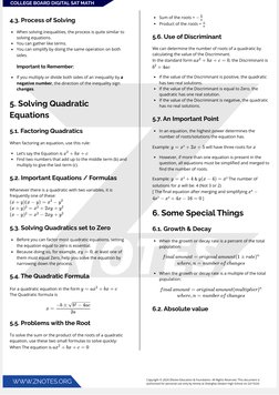 COLLEGE BOARD DIGITAL SAT MATH
Copyright © 2024 ZNotes Education & Foundation. All Rights Reserved. This document is
authoris