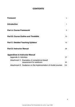 21 Model Course 1.30 On-Board Assessment, 2001 Edition | PDF
