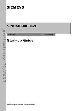SINUMERIK 802D Start-up Guide | PDF | Programmable Logic