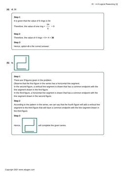 Class 3 Logical Reasoning Worksheets | PDF