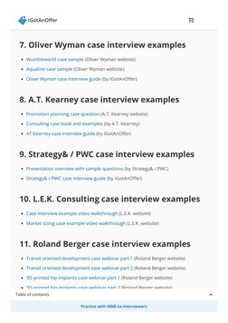 47 Case Interview Examples 47 Case Interview Examples for MBB | PDF