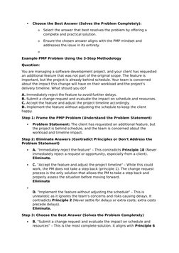 
Choose the Best Answer (Solves the Problem Completely):
o
Select the answer that best resolves the problem by offering a 
c