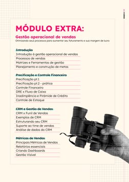 22
Gestão operacional de vendas
Otimizando seus processos para aumentar seu faturamento e sua margem de lucro
CRM e Gestão de