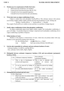 UNIT  I                                                                                       WATER AND ITS TREATMENT 
2 
 
5
