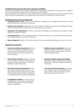 5
ESPINOZA
Consideraciones para la producción en grandes cantidades 
Cuando se trata de producir cookies estilo New York en g