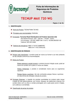 TECNUP MAX 720 WG   
 
 
       Página: (1 de 18) 
Data de elaboração: (23/06/2021)