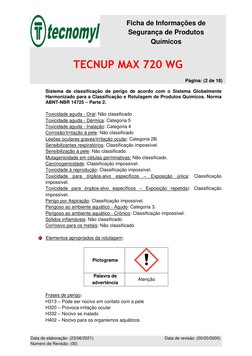 TECNUP MAX 720 WG   
 
 
       Página: (2 de 18) 
Data de elaboração: (23/06/2021)