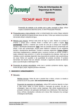 TECNUP MAX 720 WG   
 
 
       Página: (7 de 18) 
Data de elaboração: (23/06/2021)