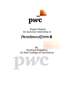 Project Report
On Summer Inter