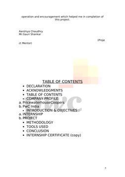 operation and encouragement which helped me in completion of 
this project.
Aarshiya Chaudhry 
Mr.Gauri Shankar