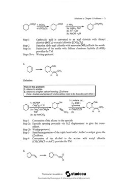 Modern Organic Synthesis Solutions | PDF | Chemistry | Organic Chemistry