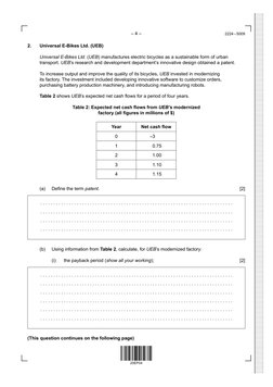 – 4 –
2224 – 5009
2. 
Universal E-Bikes Ltd. (UEB)
Universal E-Bikes Ltd. (UEB) manufactures electric bicycles as a sustainab