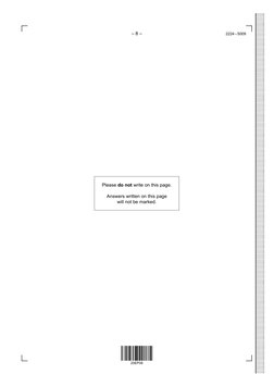 Please do not write on this page.
Answers written on this page  
will not be marked.
– 8 –
2224 – 5009
20EP08
