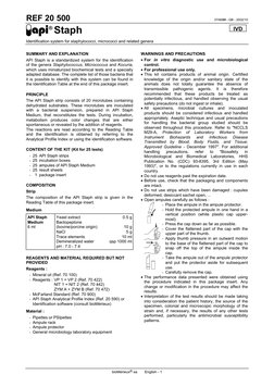Api Staph | PDF | Staphylococcus | Infection