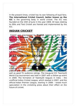 Cricket Project.pdf Cricket: A Comprehensive Project Guide | PDF | Bowling (Cricket) | Cricket