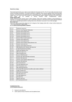 Ricoh Error Codes and Solutions Guide | PDF | Image Scanner | Booting