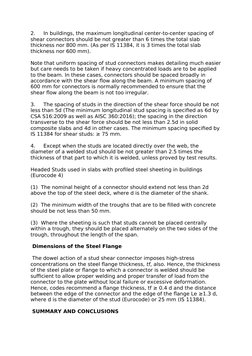 Design and Detailing of Shear Studs in Composite Beams | PDF | Welding ...