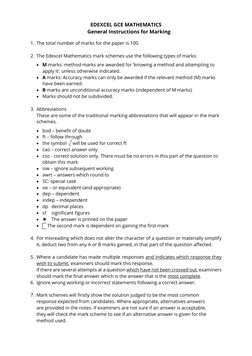Edexcel A Level Maths Mock Set 4 Mark Scheme | PDF | Elementary ...