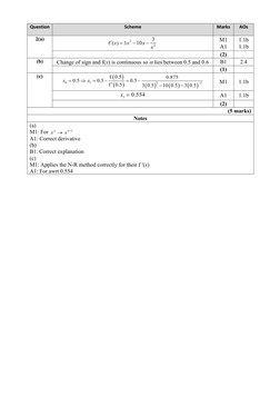 Edexcel A Level Maths Mock Set 4 Mark Scheme | PDF | Elementary ...
