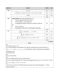 Edexcel A Level Maths Mock Set 4 Mark Scheme | PDF | Elementary ...