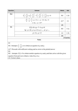 Edexcel A Level Maths Mock Set 4 Mark Scheme | PDF | Elementary ...