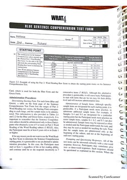 WRAT-4 Test Manual PDF Download | PDF