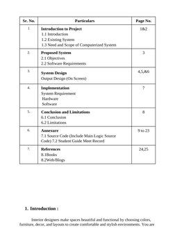 Interior Design Project Report 2023 | PDF | Interior Design | Design