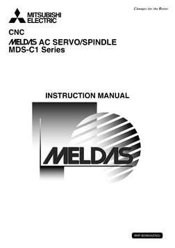 Mds-c1 Series Instruction Manual | PDF | Numerical Control | Capacitor
