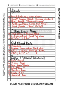 O-Level Geography Notes by M. Yousuf Memon | PDF | Natural Sciences ...