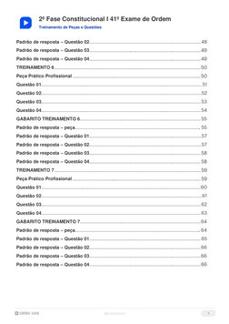 2ª Fase Constitucional I 41º Exame de Ordem 
 
 
Treinamento de Peças e Questões 
4 
Padrão de resposta – Questão 02
Padrão
