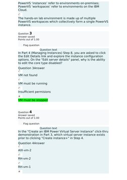 IBM Power Systems Virtual Server For Technical Sales Level 3 Quiz | PDF ...