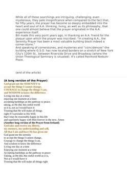 While all of these searchings are intriguing, challenging, even 
mysterious, they pale insignificance when compared to the fa