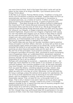 me more time to think. And in the hope that what I write will not be 
taken as the views of an Angry Old Man, I put forward s