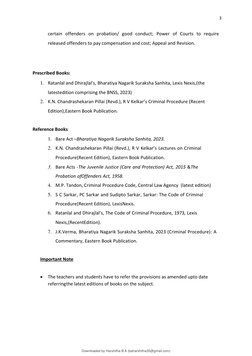 3 
 
certain offenders on probation/ good conduct; Power of Courts to require 
released offenders to pay compensation and cos